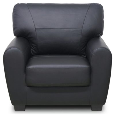 HOME - Stefano - Leather Chair - Black